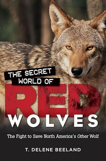 profile of red wolf on book cover