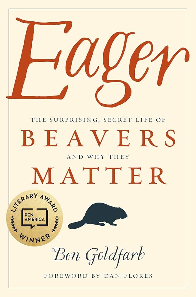 beaver icon sits in the center of a book cover