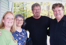 AWI's Dr. Naomi Rose with David Kirby at the home of Barbara and Bruce Lovett, group photo