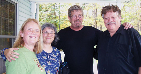 AWI's Dr. Naomi Rose with David Kirby at the home of Barbara and Bruce Lovett, group photo