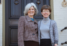 Mary lou and Nancey Blaney in front of AWI headquarters in Washington, DC